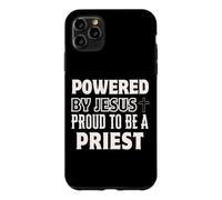 Propulsé par Jésus Fier d'être prêtre chrétien Coque pour iPhone 11 Pro Max