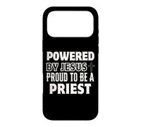Propulsé par Jésus Fier d'être prêtre chrétien Coque pour iPhone 17 Pro Max