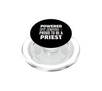 Propulsé par Jésus Fier d'être prêtre chrétien PopSockets PopGrip pour MagSafe