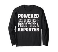 Propulsé par Jésus Fier d'être Reporter chrétien Manche Longue