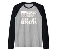 Propulsé par Jésus Fier d'être Reporter chrétien Manche Raglan