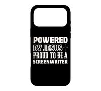 Propulsé par Jésus Fier d'être scénariste chrétien Coque pour iPhone 17 Pro Max
