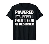 Propulsé par Jésus Fier d'être Un Designer chrétien d'interface utilisateur T-Shirt