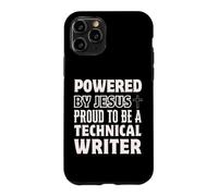 Propulsé par Jésus Fier d'être Un écrivain Technique chrétien Coque pour iPhone 11 Pro