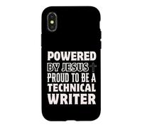 Propulsé par Jésus Fier d'être Un écrivain Technique chrétien Coque pour iPhone X/XS