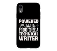 Propulsé par Jésus Fier d'être Un écrivain Technique chrétien Coque pour iPhone XR