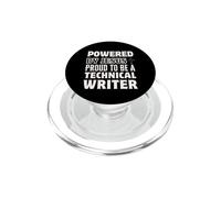 Propulsé par Jésus Fier d'être Un écrivain Technique chrétien PopSockets PopGrip pour MagSafe