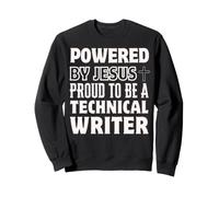 Propulsé par Jésus Fier d'être Un écrivain Technique chrétien Sweatshirt