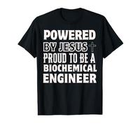 Propulsé par Jésus Fier d'être Un ingénieur biochimique chrétien T-Shirt Graphique avec Valeur