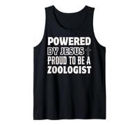 Propulsé par Jésus Fier d'être zoologiste zoologie chrétienne Débardeur