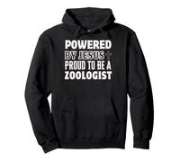 Propulsé par Jésus Fier d'être zoologiste zoologie chrétienne Sweat à Capuche