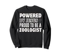 Propulsé par Jésus Fier d'être zoologiste zoologie chrétienne Sweatshirt