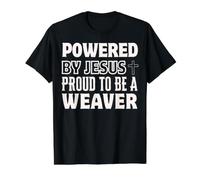 Propulsé par Jésus Fier pour Tisser la Foi chrétienne T-Shirt Graphique avec Valeur