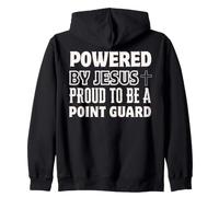 Propulsé par Jésus Proud to Point Guard Christian Faith Sweat à Capuche