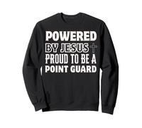 Propulsé par Jésus Proud to Point Guard Christian Faith Sweatshirt