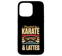 Propulsé par Karate and Lattes Retro Vintage Coffee Love Coque pour iPhone 15 Pro Max