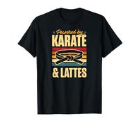 Propulsé par Karate and Lattes Retro Vintage Coffee Love T-Shirt