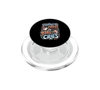 Propulsé par Le café et bébé pleure Une Nouvelle Maman infirmière Post-Partum PopSockets PopGrip pour MagSafe