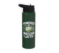 Propulsé par les amateurs de matcha latte Stainless Steel Insulated Water Bottle