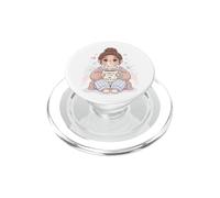 Propulsé par Love 2 Heures de Sommeil, Conception de Maman PopSockets PopGrip pour MagSafe