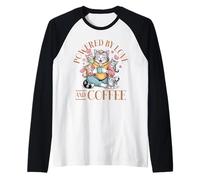 Propulsé par Love and Coffee Cat MOM Graphic Cute Kittens Manche Raglan