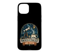 Propulsé par Lumière Étoiles Et Café Télescope Coque pour iPhone 15 Plus