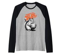 Propulsé par Nuts and Anxiety Funny Squirrel Mental Health Manche Raglan