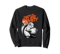 Propulsé par Nuts and Anxiety Funny Squirrel Mental Health Sweatshirt