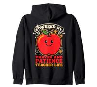 Propulsé par Prière et Patience Teacher Life Classroom Sweat à Capuche