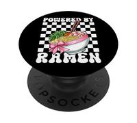 Propulsé par Ramen Japanese Noodles Instant Lunch Girl PopSockets PopGrip Adhésif