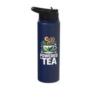 Propulsé par Tea Cup Leaves Art Zen Stainless Steel Insulated Water Bottle
