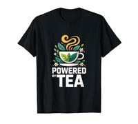 Propulsé par Tea Cup Leaves Art Zen T-Shirt Graphique avec Valeur, Homme, Noir, L