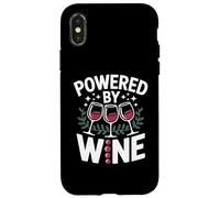 Propulsé par Wine with Glasses Cheers Coque pour iPhone X/XS