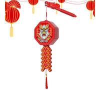 Propulseur Électrique Traditionnel Chinois - Décor Traditionnel Électrique Portatif 2026 Avec Éclairage,Accessoire pour Fête du Printemps et Célébrations | Pour Cérémonies À La Maison, Intérieur, Fête