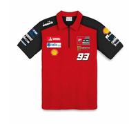 PRORACER Polo pour Homme, réplique Marc 93 de MotóGP Ducáti (FR/ES, Alpha/Lettres, M, Taille Normale, Taille Normale)