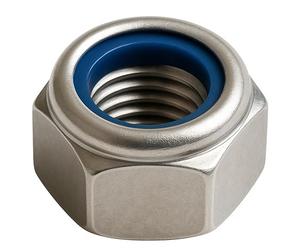 PRORAJE Ecrou Nylstop M2,5 Inox indesserrable Ø 2,5mm | Écrous Frein 2,5 mm Autobloquant Hexagonal Autofreiné DIN 985 Acier Inoxydable A2-70 (V2A/304) avec bague nylon de blocage : LOT DE 100 Pcs