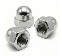 PRORAJE Écrous Borgnes Inox M16 (Lot de 2) | Écrou Borgne Hexagonal DIN 1587 | Acier Inoxydable A4-080 (V4A/AISI 316) | Dôme Protection vis Ø 16mm