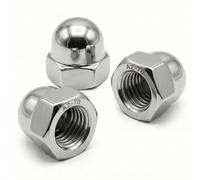 PRORAJE Ecrous Borgnes M12 INOX A2 Hexagonal Dôme Ø 12mm, LOT DE 5 Pcs