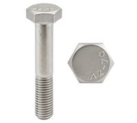PRORAJE Vis Inox M10x70 mm Filetage Partiel (26mm) Tête Hexagonale (M10 x 70) - Acier Inoxydable A2 (304) - Vis Tête H (TH) - DIN 931 : LOT DE 10 Pcs
