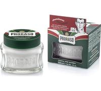 Proraso Crème Avant-Rasage Rafraîchissante, Eucalyptus & Menthol, 100 ml | Adoucit la barbe, hydrate et protège la peau, sans parabènes ni silicones, sensation de fraîcheur, fabriquée en Italie