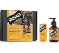 PRORASO Duo Pack Huile à barbe + Shampooing, Wood & Spice
