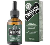 Proraso | Huile à barbe rafraîchissante (flacon de 30 ml) - Huile pour barbe nourrissante à l'huile d'eucalyptus, bergamote et romarin - Fabriquée en Italie