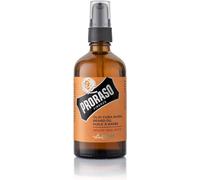 Proraso | Huile à barbe Wood & Spice (flacon-pompe de 100 ml) - Huile pour barbe adoucissante et protectrice pour barbes longues et hirsutes - Fabriquée en Italie