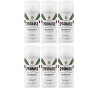 Proraso Lot 6 Mousse de Rasage PRORASO White 300 ml Mousse à Raser