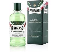 Proraso | Lotion après-rasage professionnelle rafraîchissante (flacon de 400ml) - Après-rasage pour hommes à l'huile d'eucalyptus et au menthol - Fabriquée en Italie