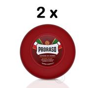 Paquet Double Proraso Neuf Rasage Savon Pot Santal - 150ml