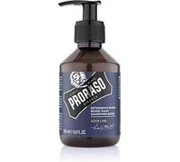 Proraso Shampoing Barbe Azur Lime, 200 ml, Soin Adoucissant | Formule peu moussante sans conservateurs nocifs, Parfum citron vert et menthe, Testé sous contrôle dermatologique