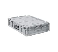 PROREGAL Bac Euro NextGen Portable | HxLxP 13,5x40x60cm | 23 litres | Eurobox, boîte industrielle, boîtes de rangement, empilables, conteneur de stockage, bacs de rangement