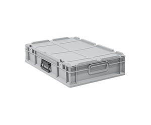 PROREGAL Bac Euro NextGen Portable | HxLxP 13,5x40x60cm | 23 litres | Eurobox, boîte industrielle, boîtes de rangement, empilables, conteneur de stockage, bacs de rangement