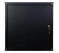 PROREGAL Casier métallique verouillable Cubic | HxLxP 45x45x45cm | Noir | Armoire à casier Cube, Consigne Polyvalente, vestiaire, Placard en métal